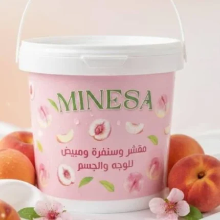 مقشر الوجه والجسم MINESA بالخوخ
